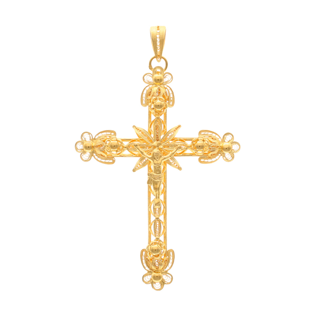 Crucifixo Filigrana em Ouro 19kl