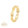 Anel Lady Margaret em Ouro 19kl com Zircónias