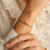 Pulseira Malha Virolinha em Ouro 19kl com Elos Ovais (18.5cm)