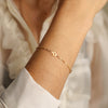 Pulseira Malha Singapura em Ouro 19kl com Estrelas (15cm)