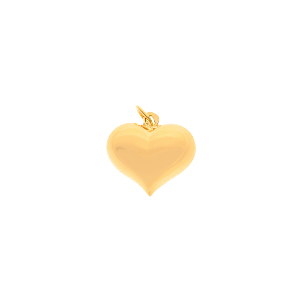 Medalha Coração Cheio em Ouro 19kl (1.3cm)