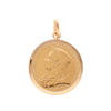 Libra Rainha Victoria (1894) com Aro Simples em Ouro 19kl