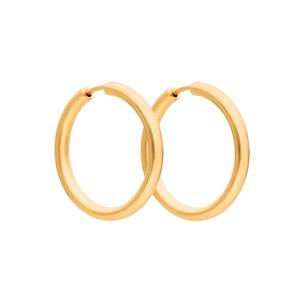 Argolas Médias em Ouro 19kl (2.7cm)
