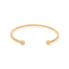 Pulseira Escrava Torcida em Aço Dourado
