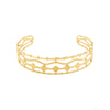 Pulseira Escrava em Aço Dourado com 4 Fiadas