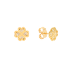 Brincos Trevo em Ouro 19kl com Zircónias (0.9cm)