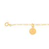 Pulseira Malha 3x1 em Ouro 19kl com Medalha "Lbç de Padrinho" (14cm)