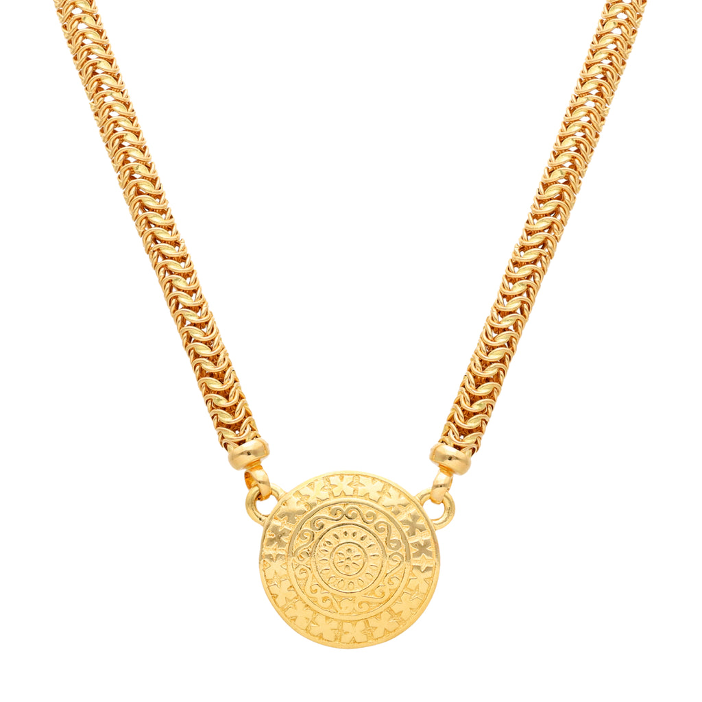 Gargantilha Ouro 19kl Malha Trigo com Medalhão Imperial (43cm)