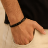 Pulseira Black Thunder em Aço Negro