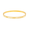 Pulseira Celeste em Aço Dourado com Brilhantes e Madrepérola
