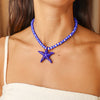 Fio Blue Star com Pendente Estrela do Mar para Criança