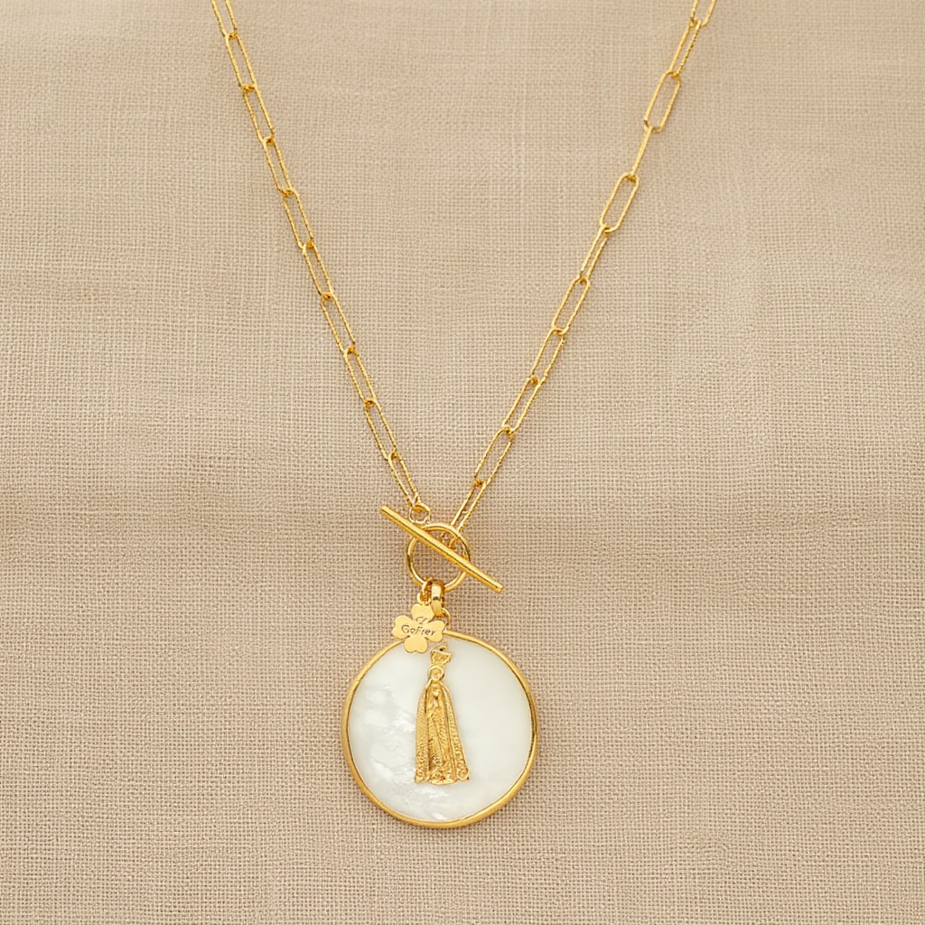 Silver Necklace with Stylized Heart and Zirconias