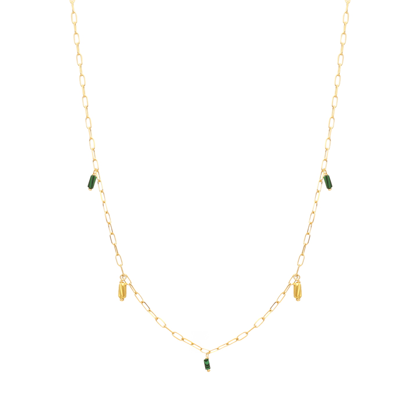 Silver Necklace with Stylized Heart and Zirconias