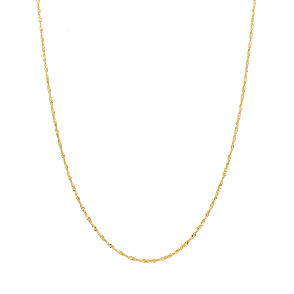 O Fio Malha Singapura em Ouro de 19.2kl é uma escolha elegante e versátil, especialmente ideal para ser usado em conjunto com uma medalha. A malha singapura, conhecida por sua textura delicada e brilho sutil, adiciona um toque refinado ao visual.