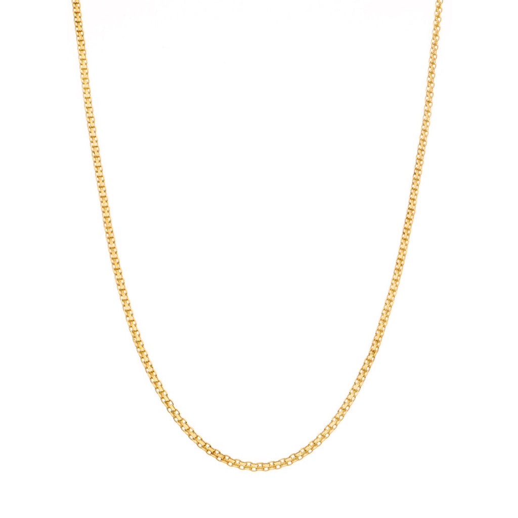 Fio Malha Batida em Ouro (45.5cm) Loja do Ouro