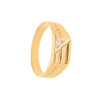 Anel Bicolor em Ouro 19kl com Zircónia (T22)