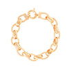 Pulseira Elos Ovais Pontilhados em Ouro 19kl (19cm)