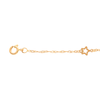 Pulseira Malha Singapura em Ouro 19kl com Estrelas (15cm)