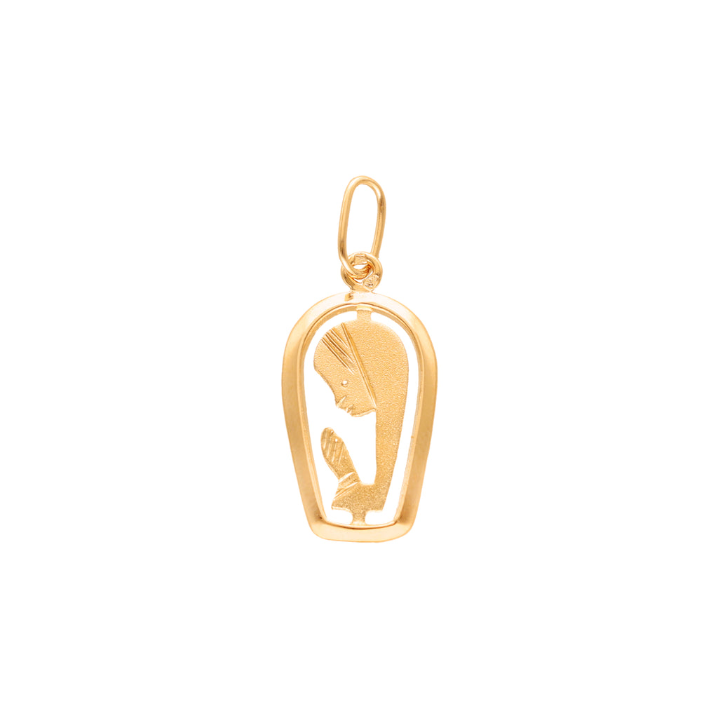 Medalha Nossa Senhora de Fátima em Ouro de 19kl (2cm)