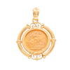 Libra Rainha Isabel II (1966) em Ouro 22kl com Aro Monarquia em Ouro 19kl