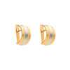 Brincos Bicolor em Ouro 19kl