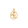 Medalha Anjo da Guarda em Ouro 19kl com Aro (1.6cm)
