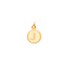 Medalha Redonda em Ouro 19kl com Letra J (1cm)
