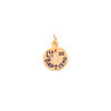 Medalha "Lça de Baptismo" em Ouro 19kl com Vela em Esmalte (1.1cm)