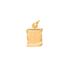 Medalha Papiro em Ouro 19kl com Letra D (1.2cm)