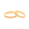 Aliança Meia Cana em Ouro 19kl - 3mm