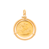 Libra Rainha Isabel II (1958) em Ouro 22kl com Aro Floral em Ouro 19kl