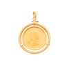 Libra Rainha Isabel II (1958) em Ouro 22kl com Aro Floral em Ouro 19kl