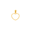 Medalha Coração Recortado em Ouro 19kl (1.2cm)