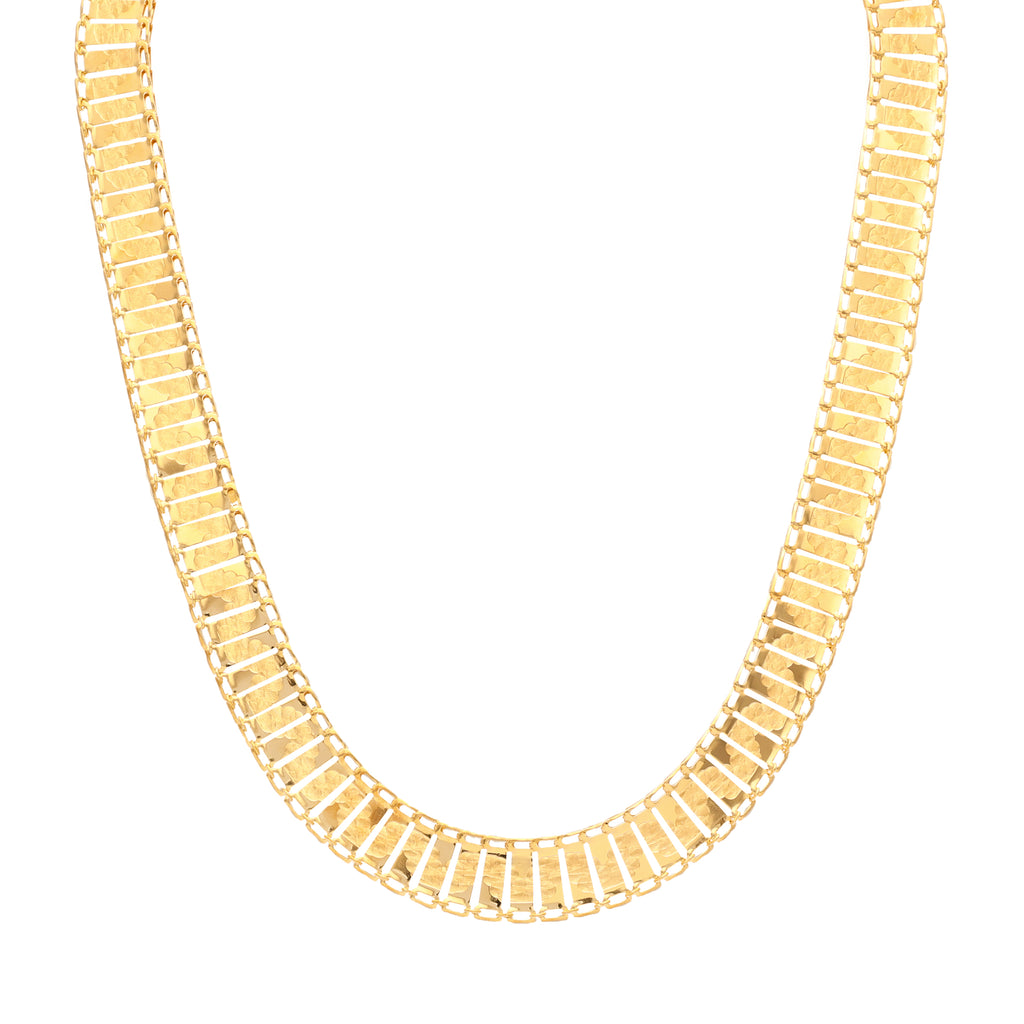Gargantilha Ondas Marteladas em Ouro 19kl (44cm)