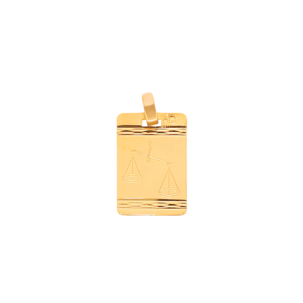 Medalha Signo Balança em Ouro 19kl