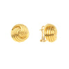 Brincos Novelo Grande em Ouro 19kl (1.5cm)