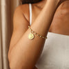Pulseira em Ouro de 19kl com Medalha Santa Teresinha do Menino Jesus (18cm)