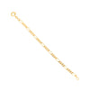 Pulseira Criança Malha 3x1 em Ouro 19kl (12cm)