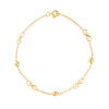 Pulseira em Ouro 19kl com Esferas e Elos Infinito (19cm)