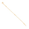 Pulseira de Criança em Ouro 19kl com Traves e Elos Infinitos (14cm)