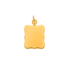 Medalha Moldura em Ouro 19kl, ideal para gravar (1.8cm)