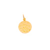 Medalha "Lça de Padrinho" em Ouro 19kl com Motivos Florais (0.6cm)
