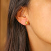 Brincos Contas de Viana em Ouro 19kl (0.7cm)