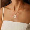Medalha Redonda em Ouro 19kl com Letra M (2cm)