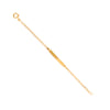 Pulseira de Criança em Ouro 19kl com Chapa e Malha Elos Love (12cm)