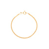 Pulseira Espinha em Ouro 19kl com 4 Frentes para Criança (13cm)