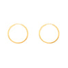 Argolas Achatadas em Ouro 19kl (2.4cm)