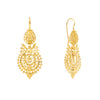 Brincos Rainha em Ouro 19kl (4.3cm)