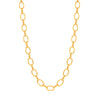 Colar em Ouro de 19kl com Elos Ovais e Traves (45.5cm)
