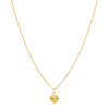 Fio Malha Barbela em Ouro 19kl com Coração Perfurado (49.5cm)
